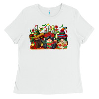 White cinco de mayo gnomes Ladies Tee - CowGirlArtShop