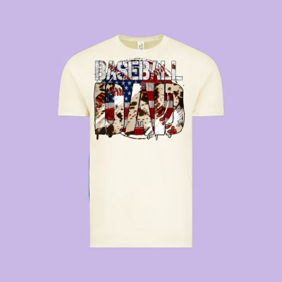 Baseball Dad Vintage Tee Designed By Jasminsmagicworld