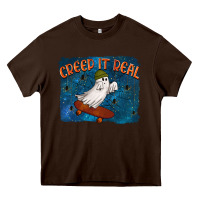 Chocolate Brown Creep It Real Heavy Core Tee - texasbilliewilder