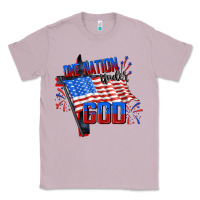 Lilac one nation under god Classic Tee - CowGirlArtShop