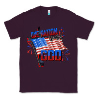 Plum one nation under god Classic Tee - CowGirlArtShop