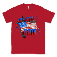 Red one nation under god Classic Tee - CowGirlArtShop