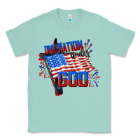 Seafoam one nation under god Classic Tee - CowGirlArtShop