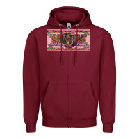 Burgundy danchshund mom license plate template Zipper Hoodie - BarkalooDesign