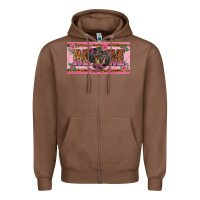 Chestnut danchshund mom license plate template Zipper Hoodie - BarkalooDesign