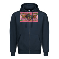Navy danchshund mom license plate template Zipper Hoodie - BarkalooDesign