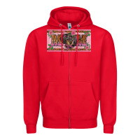Red danchshund mom license plate template Zipper Hoodie - BarkalooDesign