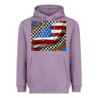 Lavender American flag and race flag Heavyweight Hoodie - AdoDesignShop