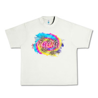 Pistachio Mama Tie dye Leopard Urban Heavy Tee - CowCowDesign