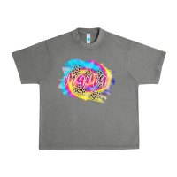 Tornado Mama Tie dye Leopard Urban Heavy Tee - CowCowDesign