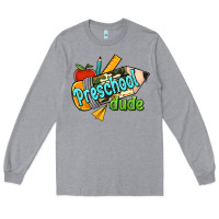 Heather Grey preschool dude Long Sleeve Tee - RanaPortraitStore