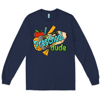 Navy preschool dude Long Sleeve Tee - RanaPortraitStore