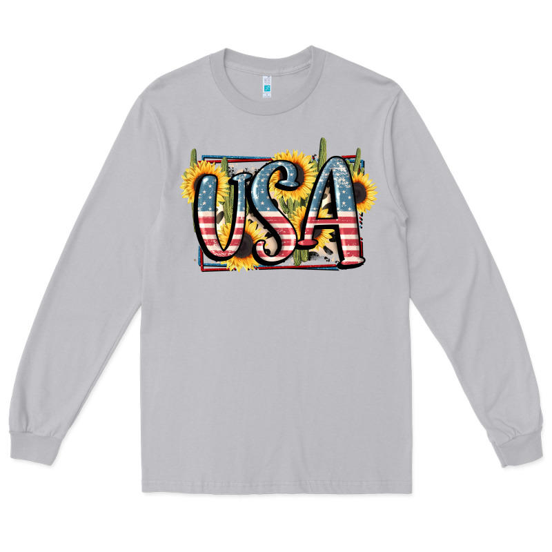 Usa 4th Of July Long Sleeve Tee by FaDigitalArtStudio | Teevron