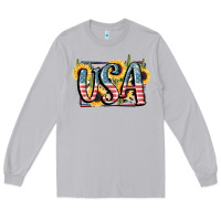 Moon Dust USA 4th of July Long Sleeve Tee - FaDigitalArtStudio