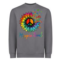 Storm daisy peace sign hippie soul retro hippie flower lovers t shirt Heavyweight Sweatshirt - baoMotion