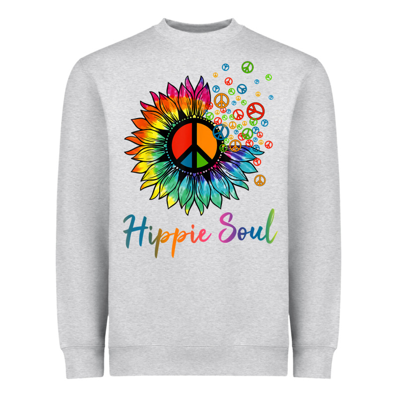 Daisy Peace Sign Hippie Soul Retro Hippie Flower Lovers T Shirt Heavyweight Sweatshirt by baoMotion | Teevron