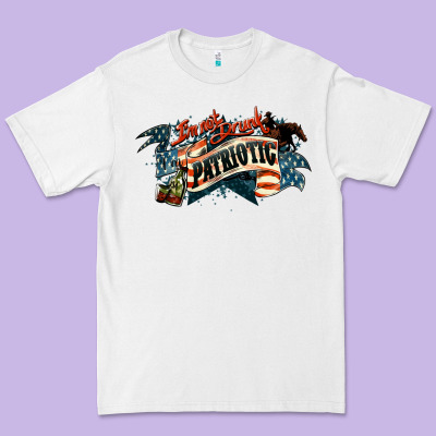 I'm Not Drunk I'm Patriotic Premium Tee Designed By Howdyjamesfarm