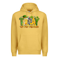 Antique Gold today we are all irish Premium Hoodie - CowhideDigitalArt