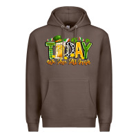 Coffee today we are all irish Premium Hoodie - CowhideDigitalArt