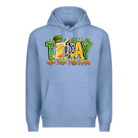 Colony Blue today we are all irish Premium Hoodie - CowhideDigitalArt
