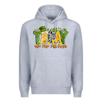Heather Grey today we are all irish Premium Hoodie - CowhideDigitalArt