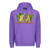 Purple today we are all irish Premium Hoodie - CowhideDigitalArt
