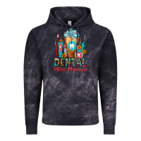 Cloud Black Dental Office Manager cold drink frappe Vintage Hoodie - FaDigitalArtStudio