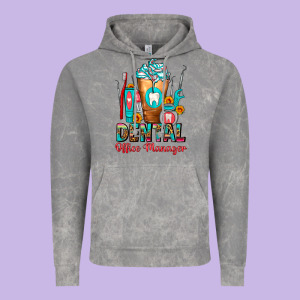 Dental Office Manager Cold Drink Frappe Vintage Hoodie Designed By Fadigitalartstudio