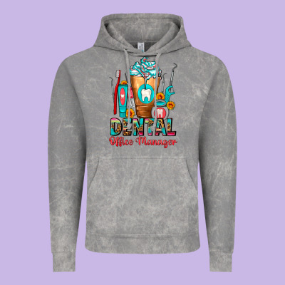 Dental Office Manager Cold Drink Frappe Vintage Hoodie Designed By Fadigitalartstudio