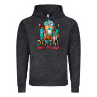 Vintage Black Dental Office Manager cold drink frappe Vintage Hoodie - FaDigitalArtStudio