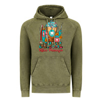 Vintage Olive Dental Office Manager cold drink frappe Vintage Hoodie - FaDigitalArtStudio