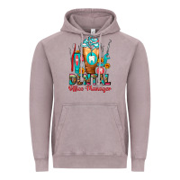 Vintage Zinc Dental Office Manager cold drink frappe Vintage Hoodie - FaDigitalArtStudio