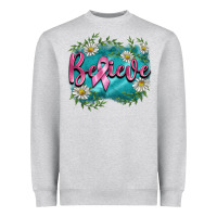 Breast Cancer Believe Heavyweight Sweatshirt | Teevron