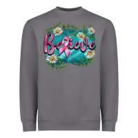 Storm breast cancer believe Heavyweight Sweatshirt - BarkalooDesign