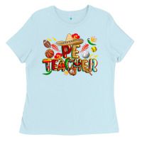 Baby Blue cinco de mayo pe teacher Ladies Tee - CowGirlArtShop