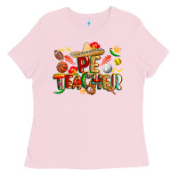 Bubblegum Pink cinco de mayo pe teacher Ladies Tee - CowGirlArtShop