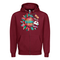 Burgundy western clerk medical instruments Zipper Hoodie - BarkalooDesign
