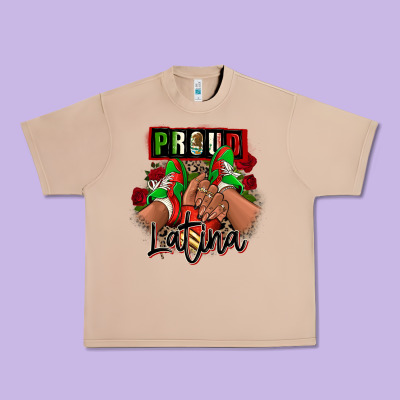 Proud Latina Mexican Sneakers Urban Heavy Tee Designed By Ranaportraitstore