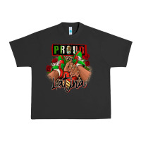 Pigment Black Proud Latina Mexican sneakers Urban Heavy Tee - RanaPortraitStore