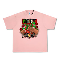 Salmon Proud Latina Mexican sneakers Urban Heavy Tee - RanaPortraitStore