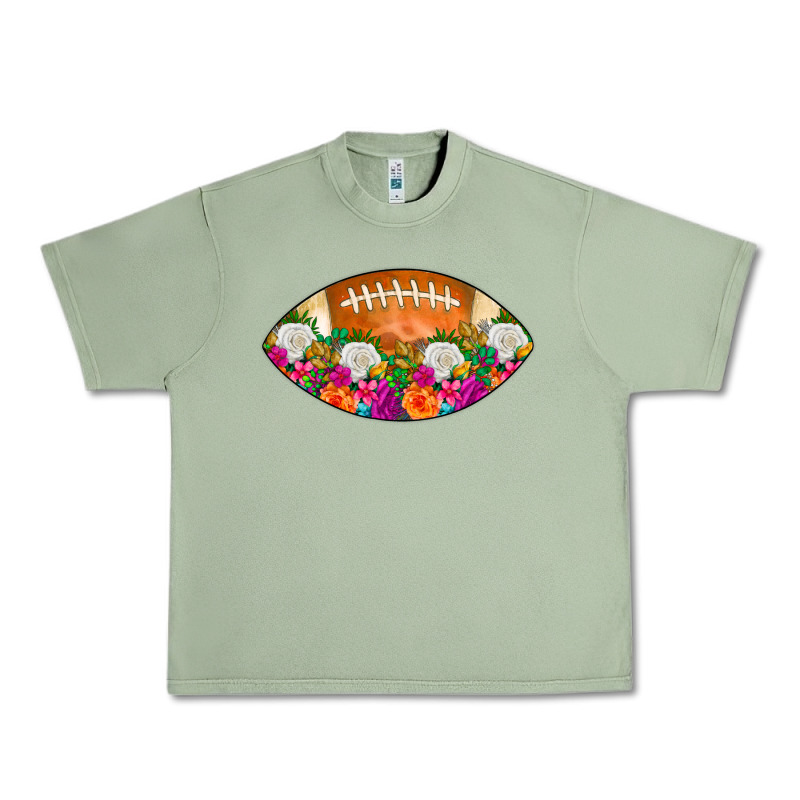 American Football Floral Urban Heavy Tee by CowCowDesign | Teevron