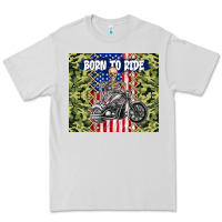 Dove Grey born to ride Premium Tee - TumblerDesignByShophia