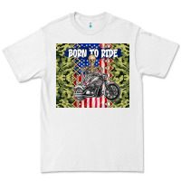 White born to ride Premium Tee - TumblerDesignByShophia