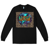 Black Leopard mom Long Sleeve Tee - FaDigitalArtStudio