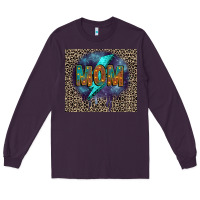 Plum Leopard mom Long Sleeve Tee - FaDigitalArtStudio