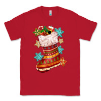 Red christmas Classic Tee - CowGirlArtShop
