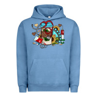 Pigment Pebble Blue Christmas sunflower gemstone nurse Urban Hoodie - JahusDesignShop