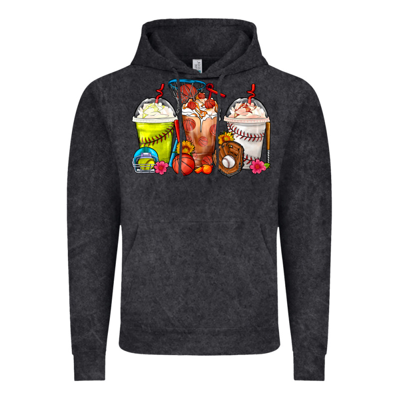 Softball Basketball Baseball Sports Coffee Cups Vintage Hoodie by FaDigitalArtStudio | Teevron