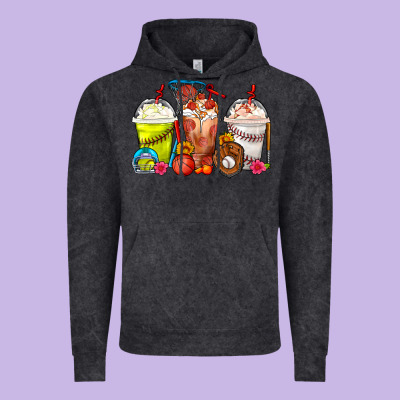 Softball Basketball Baseball Sports Coffee Cups Vintage Hoodie Designed By Fadigitalartstudio