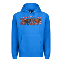 True Royal Xoxo highland cows Premium Hoodie - RanaPortraitStore